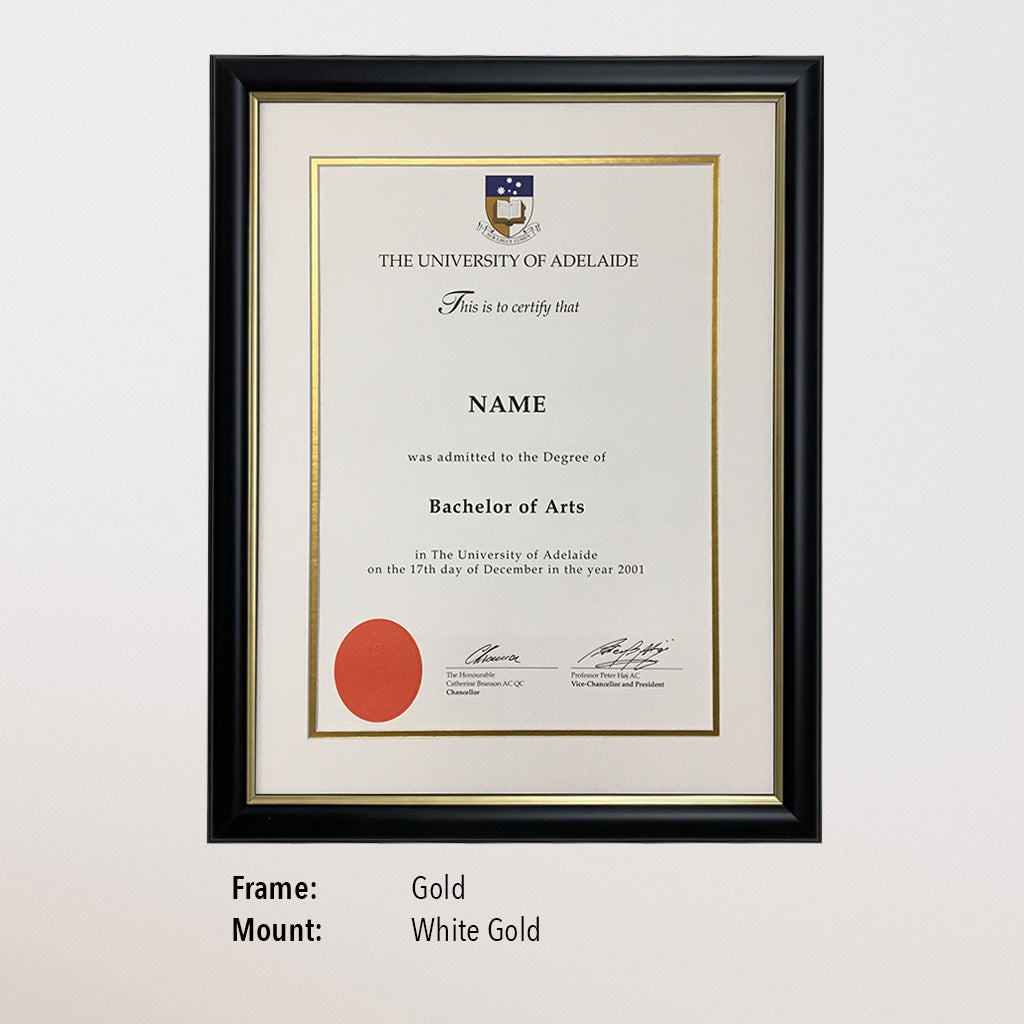 Single retail Diploma Frame